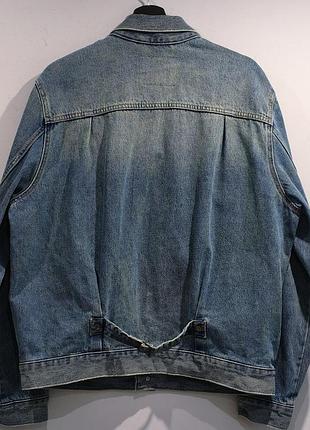 Джинсовая куртка джинсовка levi's type 1 big e premium denim levis байкерская