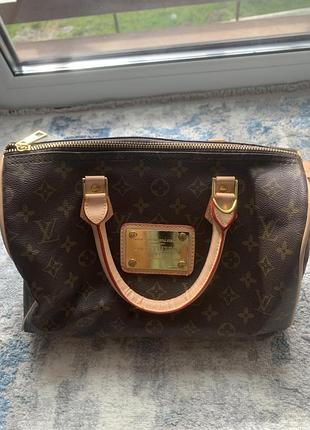 Сумка бочонок speedy в стилі louis vuitton monogram | ідеальний стан