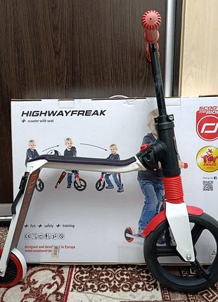 Біговел +самокат 2 в 1 highwayfreak scoot and ride