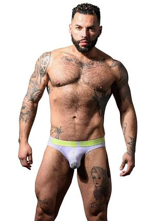Бріфи лавандового кольору happy brief від бренду andrew christian