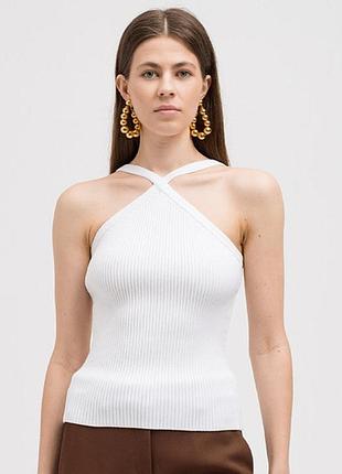 Белая хлопковая майка river island