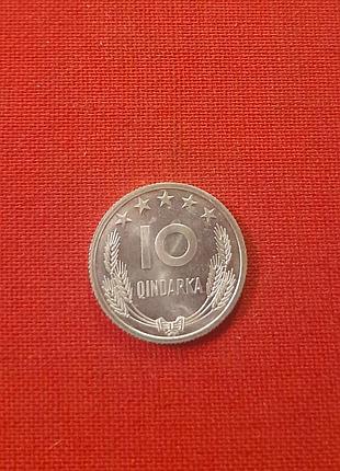 Албания 10 киндарок 1969г. 25 лет освобождению, сохран, редкие