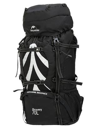 Рюкзак туристичний naturehike nh70b070-b discovery, 70 л (black)