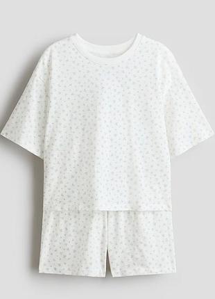 Хлопковая пижама 14+ h&m
