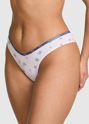 Трусики из хлопка с логотипом victorias secret pink
