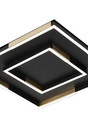 Потолочная люстра valeso 3437/450 черная с золотом, led 96w