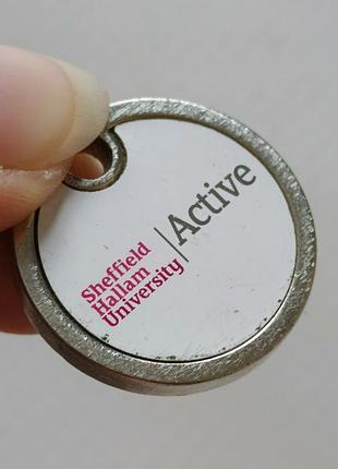 Брелок шексheфилд университет sheffield hallam university active брелок металлический круглый английский
