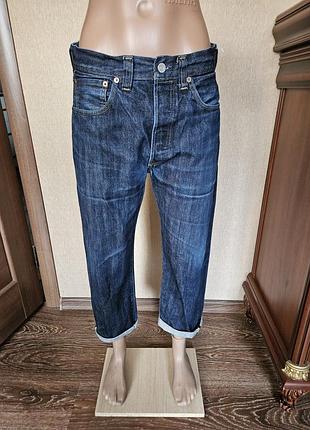 Джинси levi's 501 selvedge premium / vintage clothing (w33) укорочені / cropped