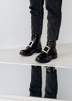 Ботинки женские fashion alabama 3293 36 размер 23,5 см черный