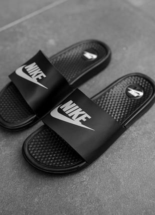 Тапочки nike black 2