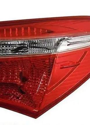 Фонарь задний toyota corolla 2013-2016, eur, правый, наружный, depo, 212-191fr-ue