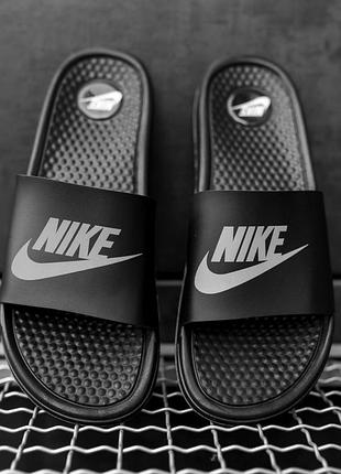 Тапочки nike black 3