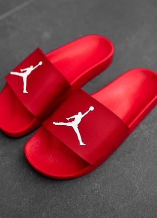 Тапочки jordan red