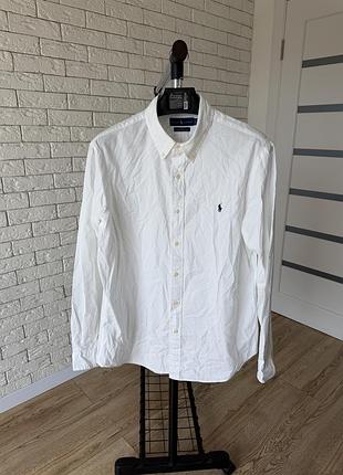 Сорочка біла polo ralph lauren оригінал