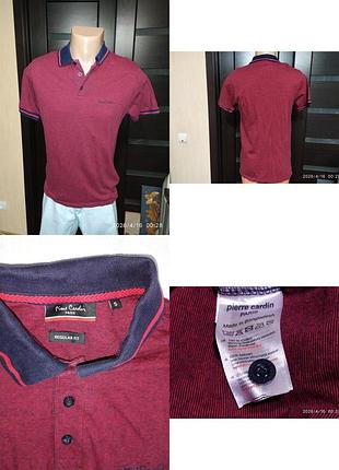 Поло pierre cardin s red/navy