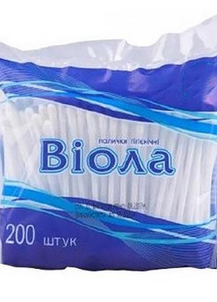 Гігієнічні ватні палички "віола" vp-kk-200, 200 шт