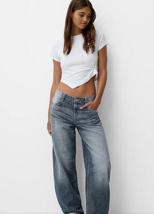 Bershka широкі джинси,р 40