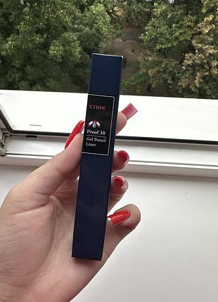 Etude proof 10 gel pencil liner 01 black | новий, запечатаний | оригінал