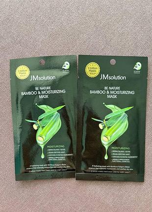 Jmsolution be nature bamboo &amp; moisturising 24 ml увлажняющая тканевая маска