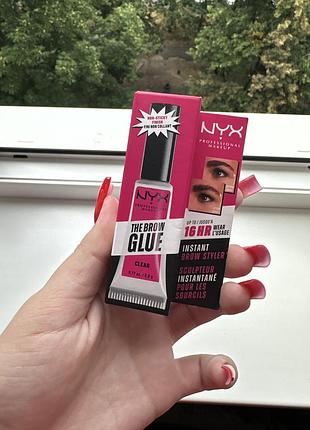 Nyx professional makeup the brow glue clear 5 г