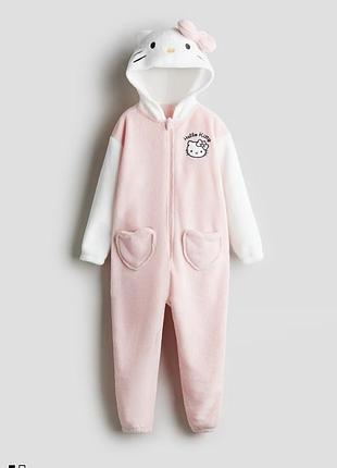 Дитячий комбінезон-піжама hello kitty від h&m кенгуру кігурумі