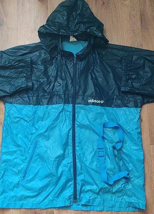 L / d / 52 / adidas / equipment / vintage / винтажная ветровка / дождевик / для тренировки