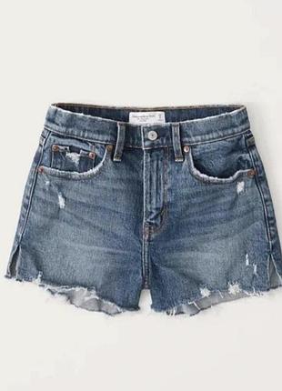 Шорты abercrombie&amp;fitch curve love high rise mom short высокой посадки