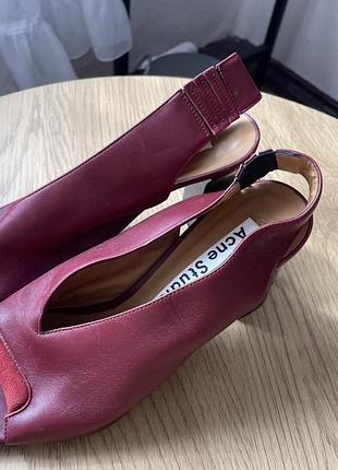 Acne studios оригінал | шкіряні босоніжки made in italy | 37