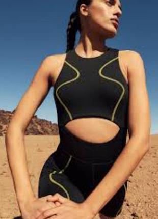 Спортивный комбинезон h&amp;m move women's black drymovetm sports
 unitard.