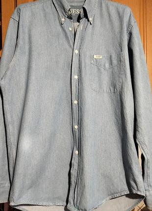 Джинсовая рубашка guess Ausa (оригинал), размер xl ( 54 укр)