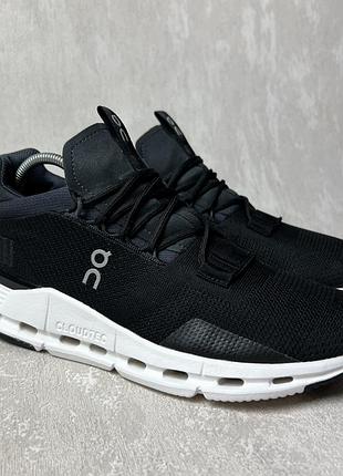 Кросівки чоловічі on cloudnova phantom/white running shoes black
