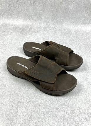 Шкіряні шльопанці сандалі marrell sandspur 2