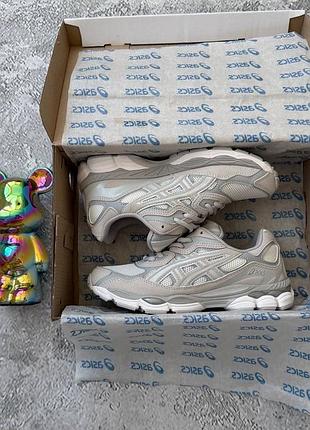 Кросівки asics gel-nyc cream cloud grey