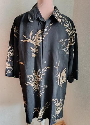 Преміум чоловіча шовкова сорочка tori richard (2xl) гаваї 100% silk оригінал