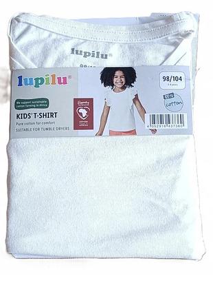 Футболка для дівчинки lupilu 98/103 біла