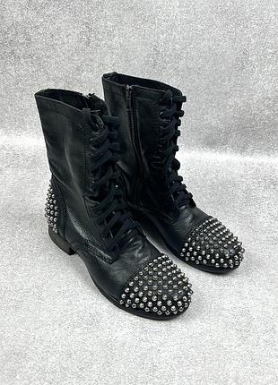 Шкіряні байкерські черевики чоботи steve madden tarney leather boots y2k
