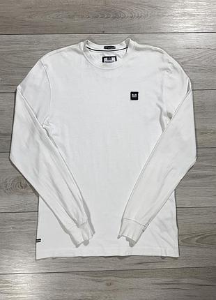 Белый мужской лонгслив уикенд weekend offender white box logo, s, оригинал