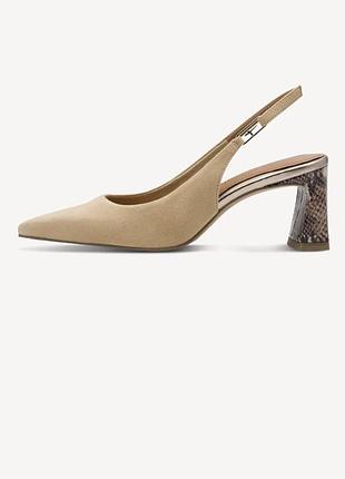Слінгбеки slingback туфлі босоніжки лодочки натуральна шкіра