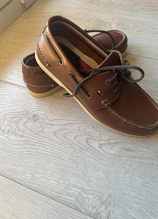 Мокасини tommy hilfiger leather