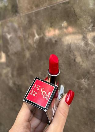 Помада для губ guerlain rouge g 24💕