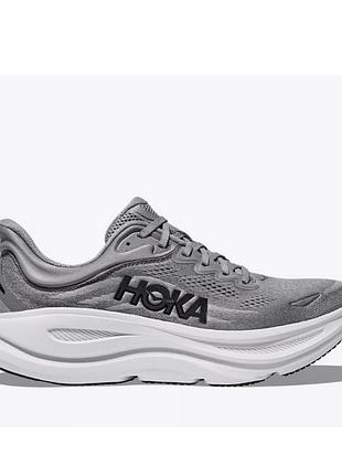 Оригінальні кросівки hoka bondi 9, eu 44⅔ / us 10.5, сірі, максимальна амортизація