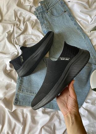 Кроссовки skechers slip-ins: ultra flex 3.0 - cozy streak black 42.5 (27.5см.) 📏27.5см