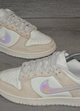 Продам кроссовки фирма nike dunk low sail iridescent swoosh.