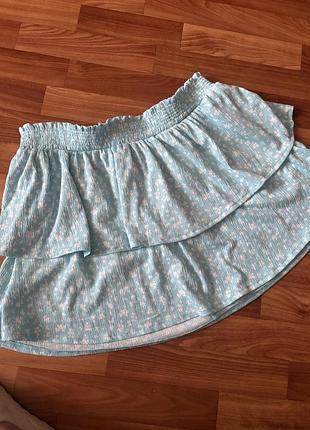 Спідниця h&m у квітковий принт