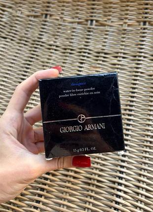 Прозора пудра для обличчя giorgio armani designer water in loose powder 🤩