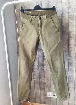 Чоловічі штани хакі zara man