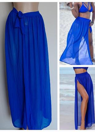 Сетка, красивое синее парео, юбка