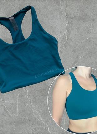 Спортивний топ-бра ryderwear в глибокому смарагдовому відтінку