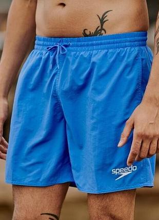Мужские шорты-плавки speedo solid essential, кобальтово-синие
