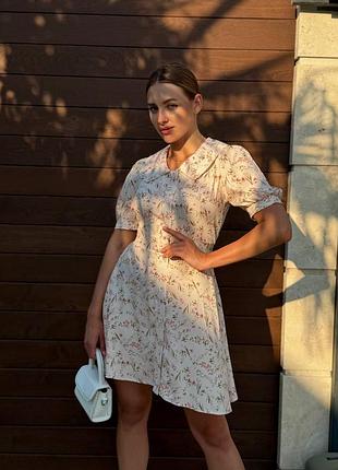 Платье мини штапель 3